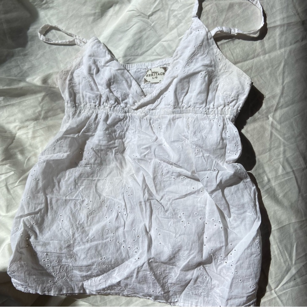 Heritage lace tank top